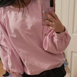 baby pink sweater